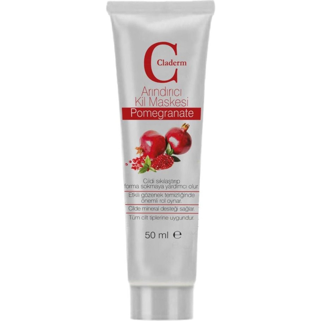 Claderm 50 ml Kil Maskesi – Pomegranate Cilt ve Yüz Bakımı Fiyatı