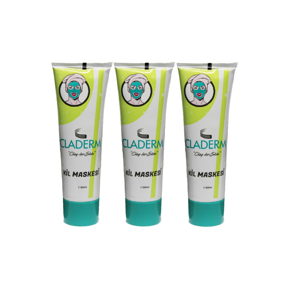 Claderm 50ml Tüp Kil Maskesi 3lü Avantaj Paket Cilt ve Yüz Bakımı Fiyatı