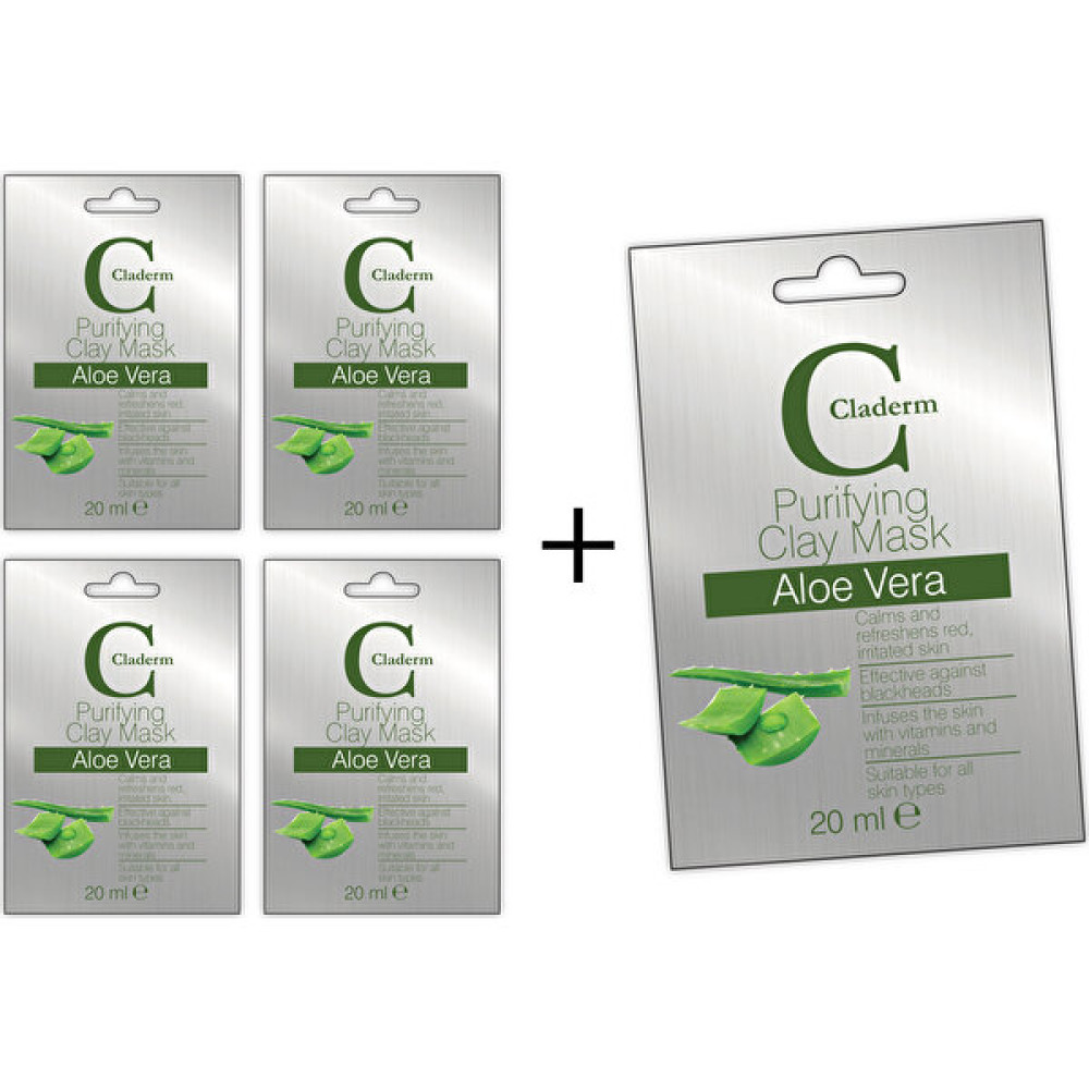 Claderm Aloe Vera 20 ml 5'li Paket Maskeler Fiyatı