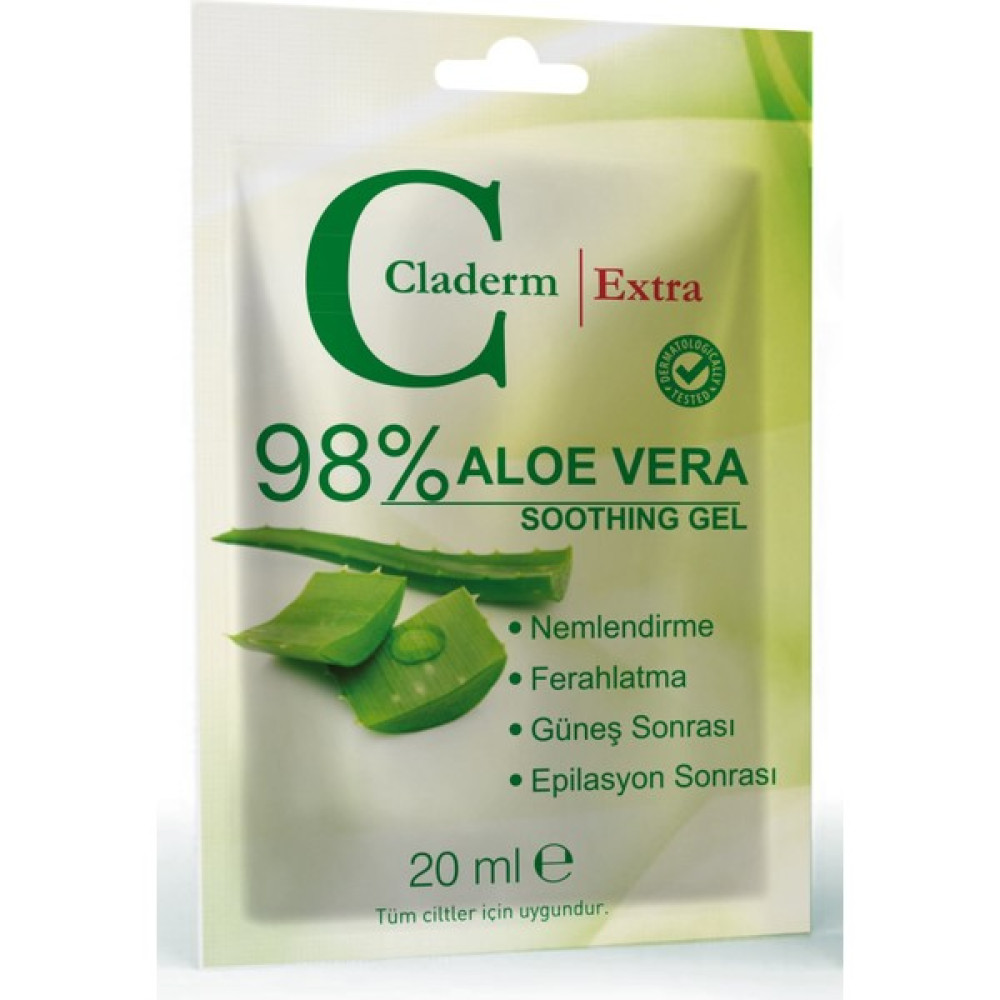 Claderm Aloe Vera Soothing Gel 20ML. Nemlendiriciler Fiyatı