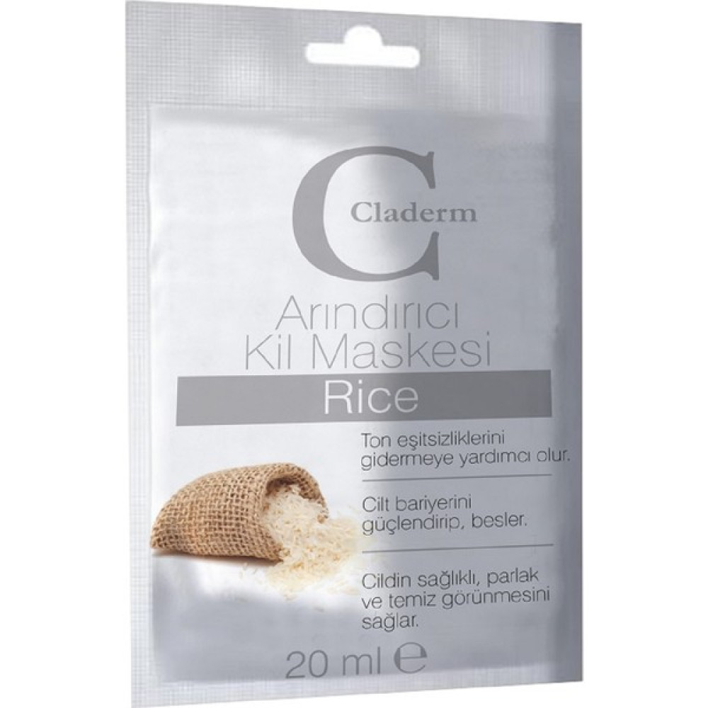 Claderm Kil Maskesi 20 ml Sachet – Rice Maskeler Fiyatı