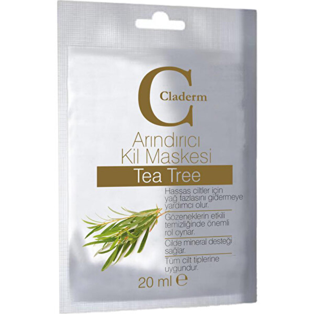 Claderm Kil Maskesi 20 ml Sachet Tea Tree Maskeler Fiyatı