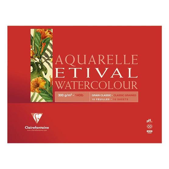 Clairefontaine 93432 Etival Watercolor Suluboya 24x32 cm 30 Yaprak Resim Defteri