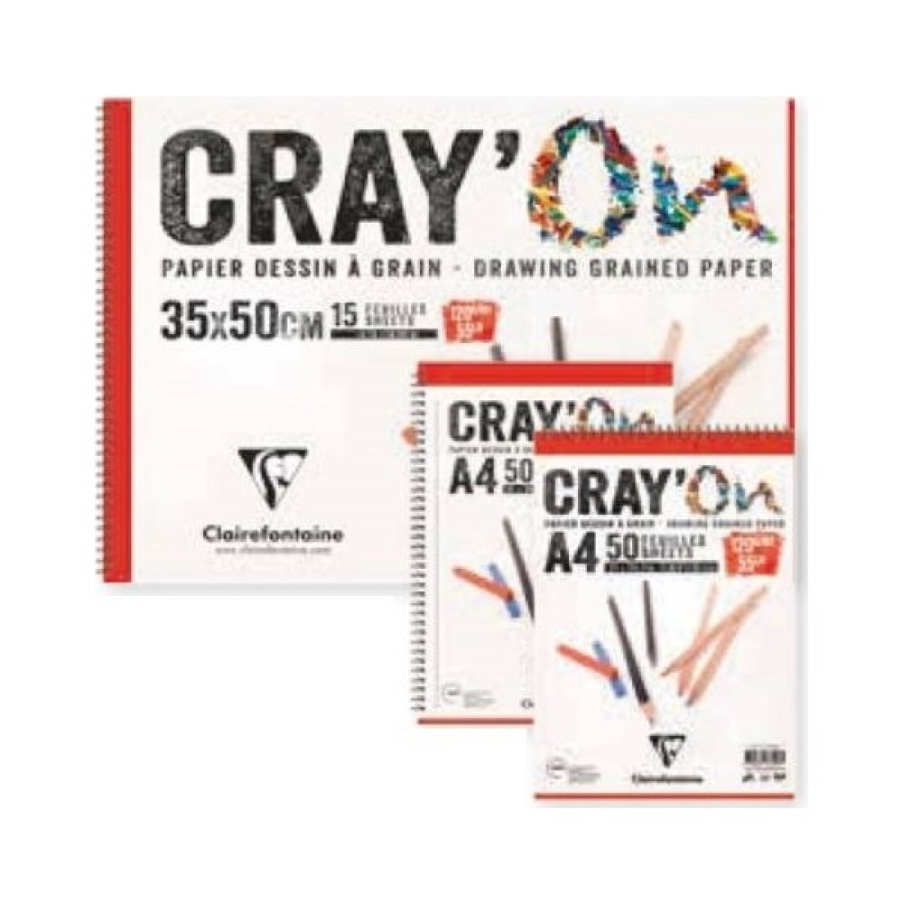 Clairefontaine Cray'on Çizim Blok Eskiz Çizim Defteri A4 Yandan Spiralli 120 Gr. 50 Yaprak Defter & Kağıt Ürünleri Fiyatı