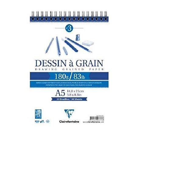 Clairefontaine Dessin A Grain A5 Spiralli Defter