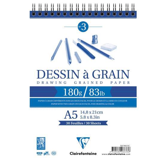 Clairefontaine Dessin A Grain A5 Spiralli Defter