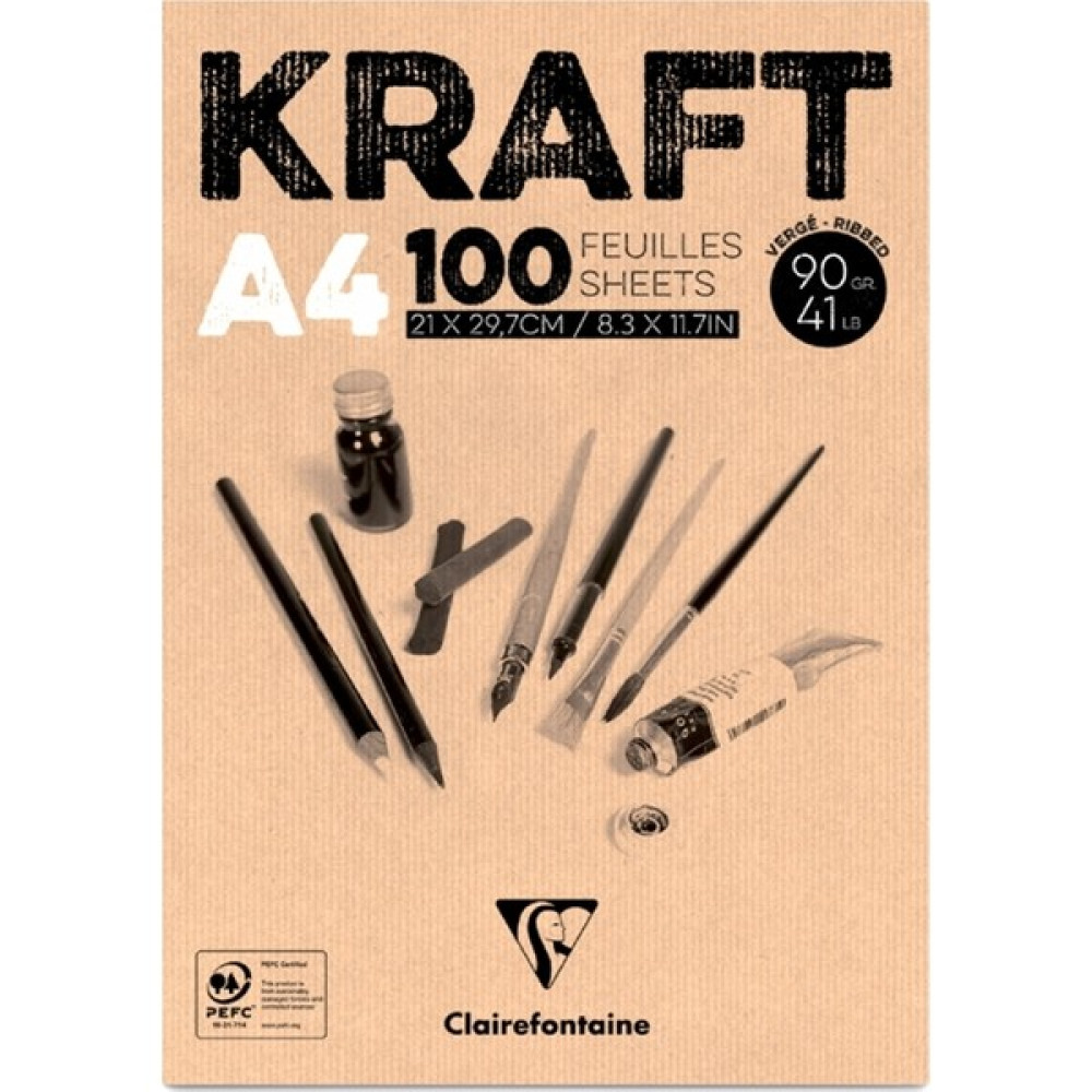 Clairefontaine Kraft Çizim Blok 100 Yaprak A4 90Gr Resim Defteri Fiyatı