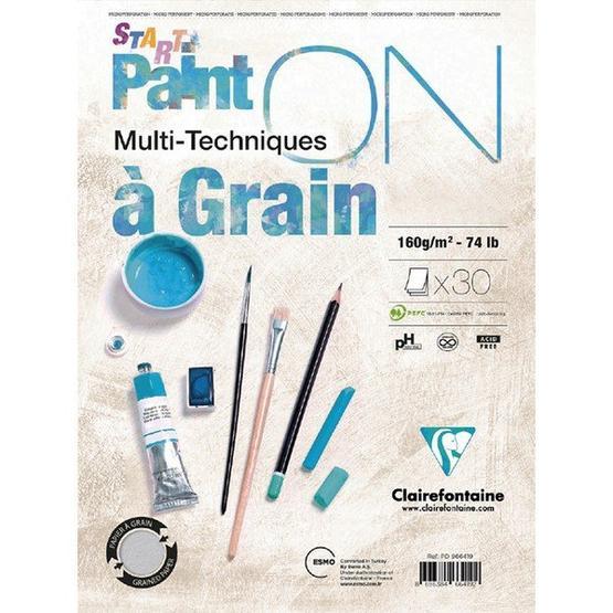 Clairefontaine PD966417 Paint-On A Grain Start A5 30 Yaprak Resim Defteri