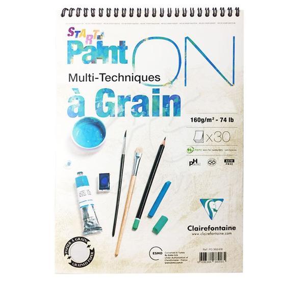 Clairefontaine PD966417 Paint-On A Grain Start A5 30 Yaprak Resim Defteri