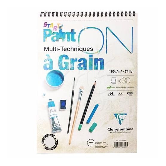 Clairefontaine PD966417 Paint-On A Grain Start A5 30 Yaprak Resim Defteri