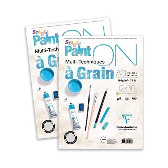 Clairefontaine PD966417 Paint-On A Grain Start A5 30 Yaprak Resim Defteri