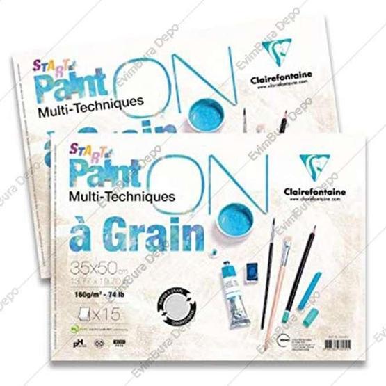 Clairefontaine PD966417 Paint-On A Grain Start A5 30 Yaprak Resim Defteri