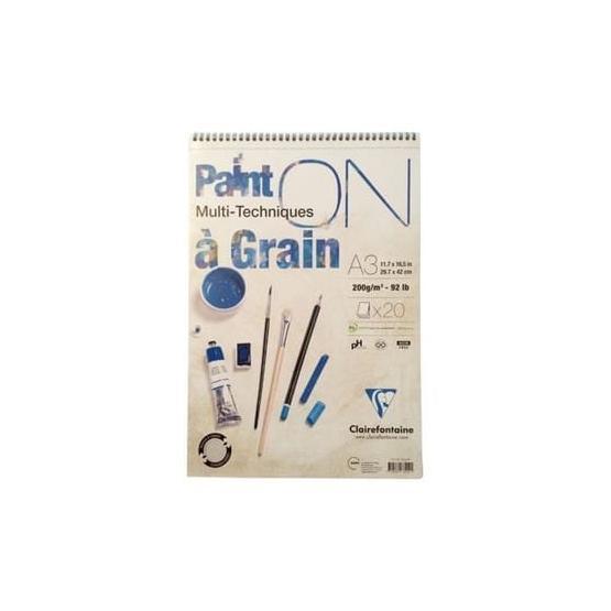 Clairefontaine PD966419 Paint-On A Grain Start A3 30 Yaprak Resim Defteri