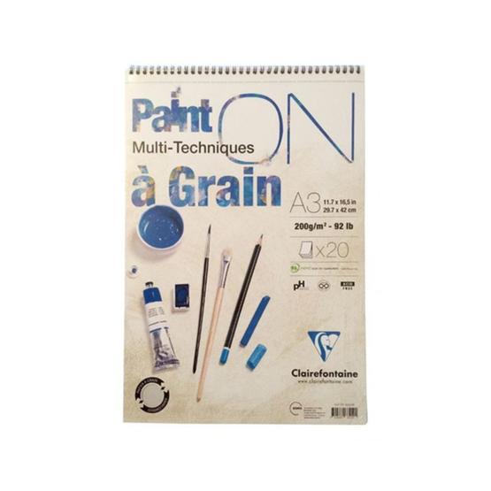 Clairefontaine PD966419 Paint-On A Grain Start A3 30 Yaprak Resim Defteri