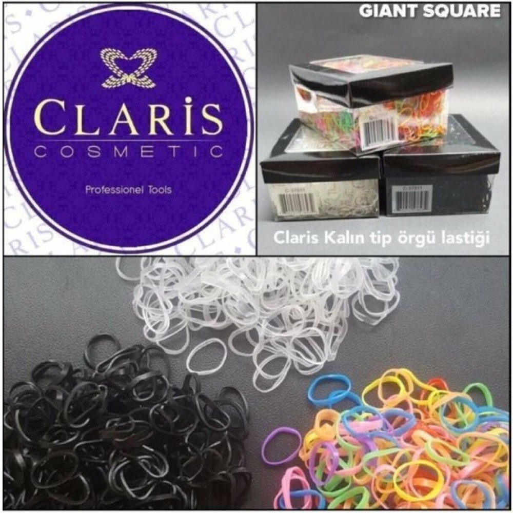 Claris Saç Örgü Lastiği 1 Paket Siyah - Standart Toka, Taç & Saç Bandı Fiyatı