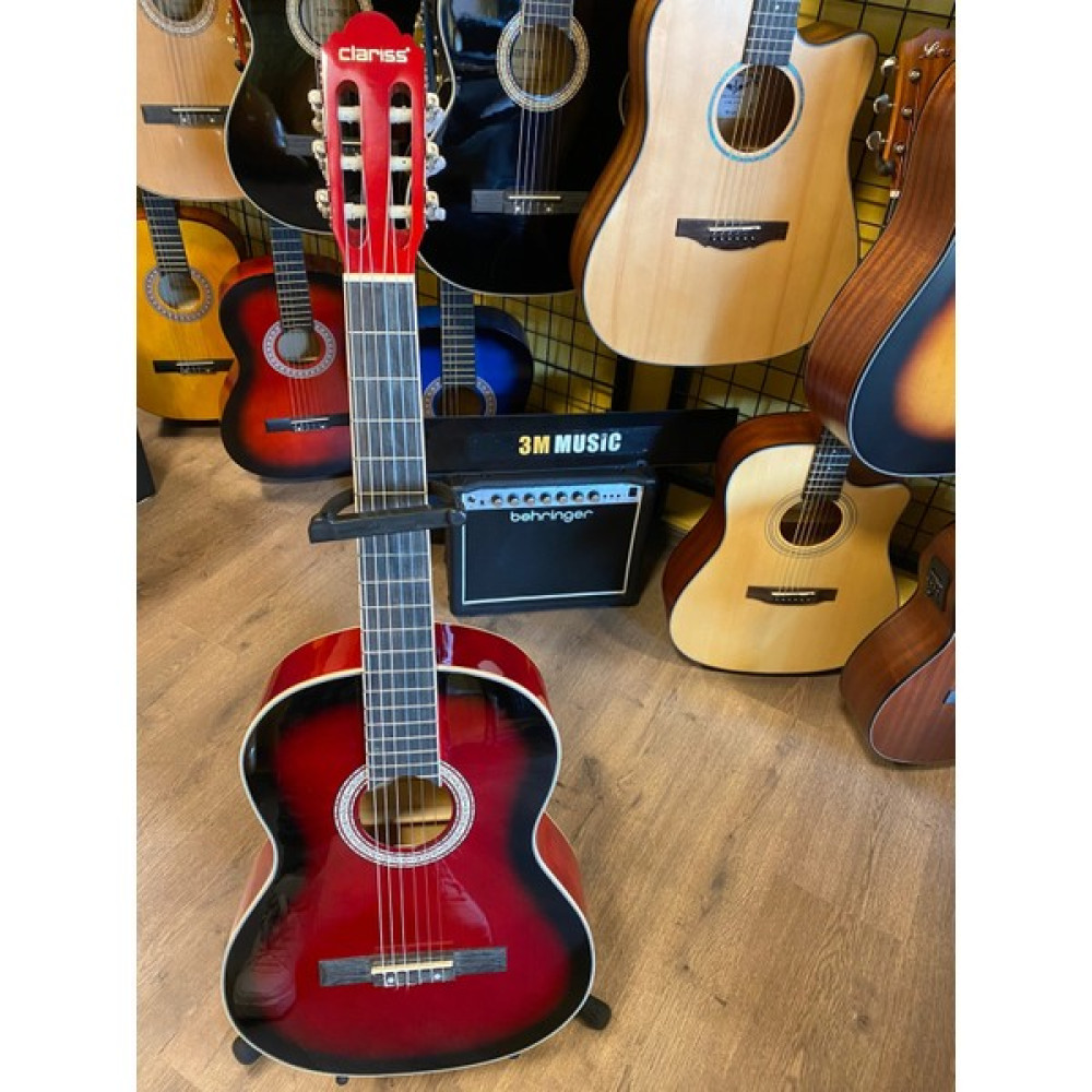 Clariss CCG-100 Klasik Gitar Ağaç Klasik Gitar - Kırmızı Klasik Gitarlar Fiyatı