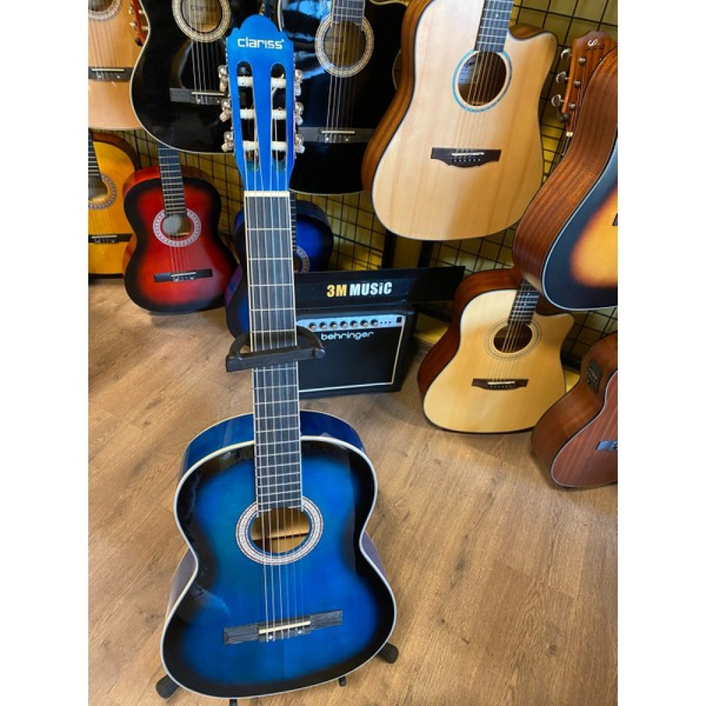 Clariss CCG-100 Klasik Gitar Ağaç Klasik Gitar - Mavi Klasik Gitarlar Fiyatı