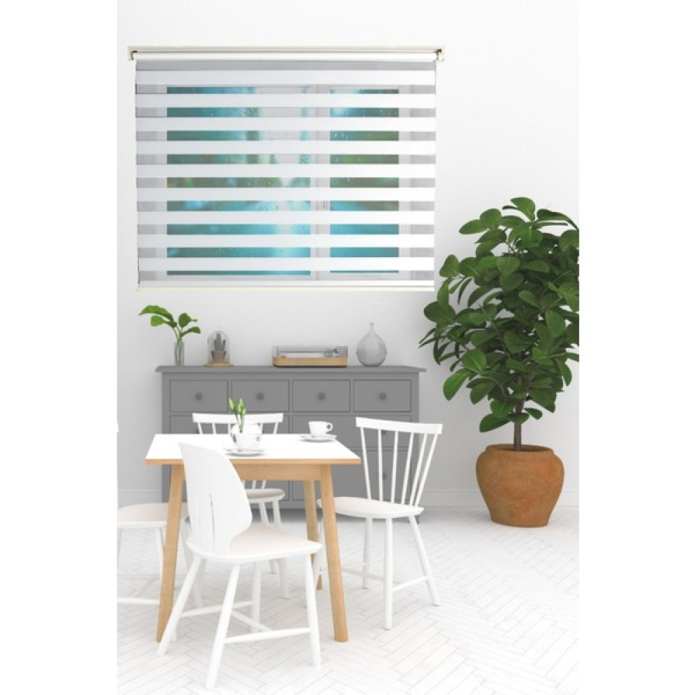 Clarıss Home Kırık Beyaz Renkli Mutfak Oda Salon Ofis Cam Balkon  zebra Stor Perde - Krem - 30 x 40 cm Perde Fiyatı