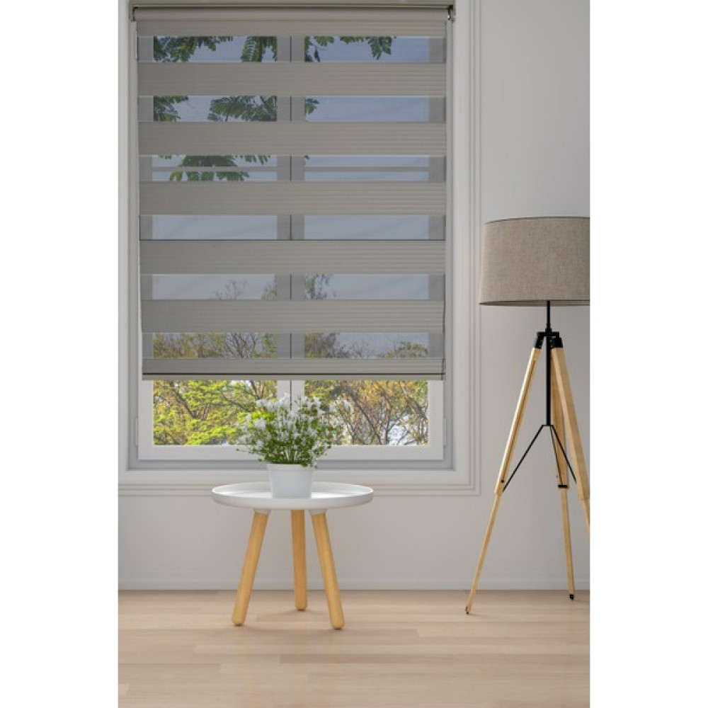Clarıss Home Pliseli Bej Mutfak Oda Salon Ofis Cam Balkon  zebra Stor Perde - 150 x 200 cm Perde Fiyatı