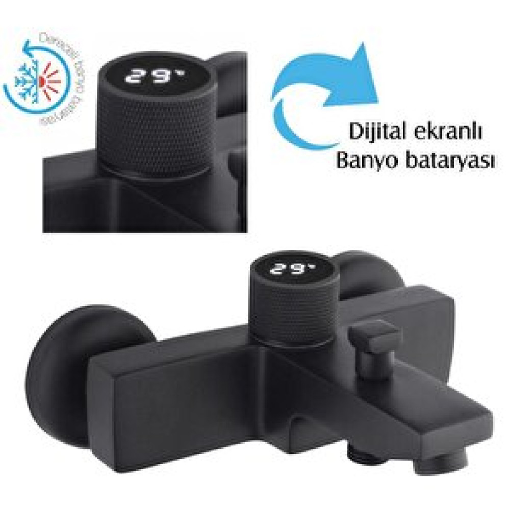 Class Armatür Di̇ji̇tal Si̇yah Banyo Bataryasi Bataryalar Fiyatı