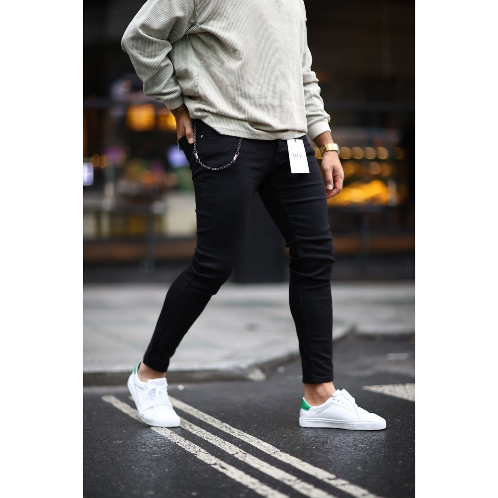 ClaSs fashion Erkek Slimfit Likralı Esnek Siyah Kot Pantalon Class-01 31 Beden Kadın Pantolon Fiyatı