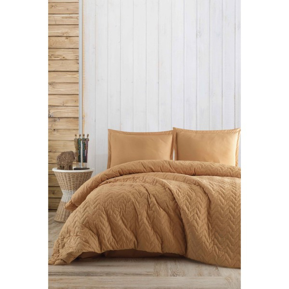 Clasy Atana Zencefil Çift Kişilik %100 Pamuk Dört Mevsim Set - 220 x 230 cm - Turuncu Nevresim Takımı Fiyatı