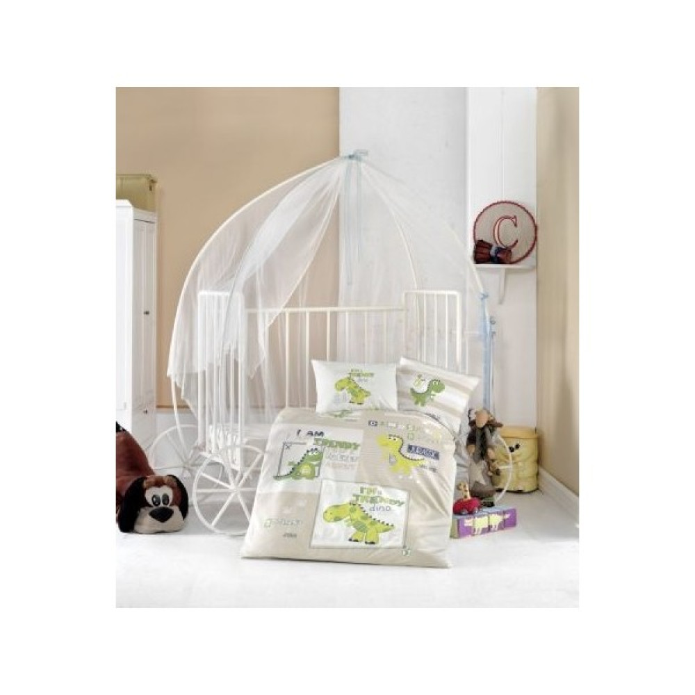 Clasy Bebek Nevresim Takımı Troodon Bej - 100 x 150 cm - Renkli Bebek Nevresim Takımı Fiyatı