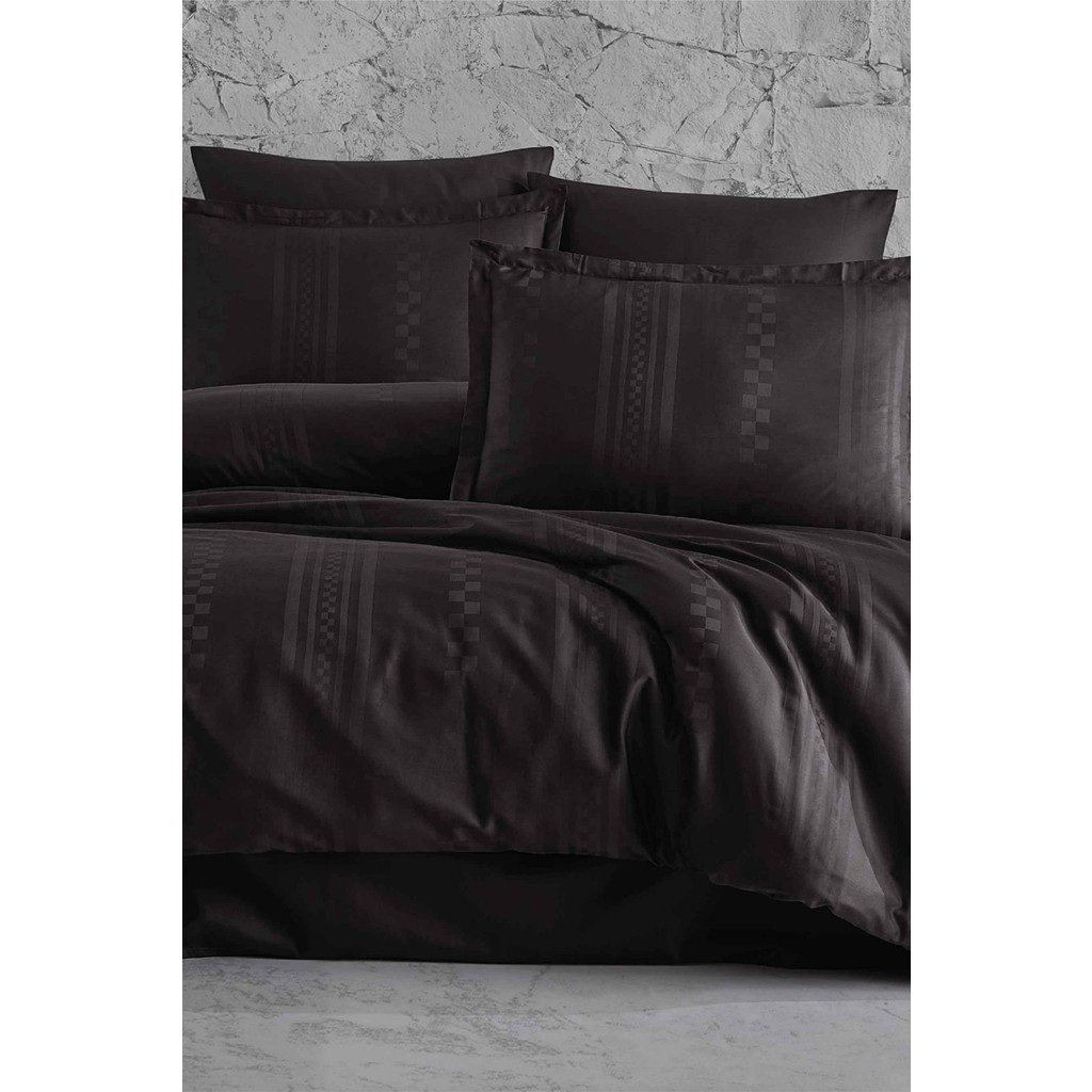 Clasy Capital Antrasit Çift Kişilik %100 Pamuk Saten Nevresim Takımı - 200 x 220 cm Nevresim Takımı Fiyatı