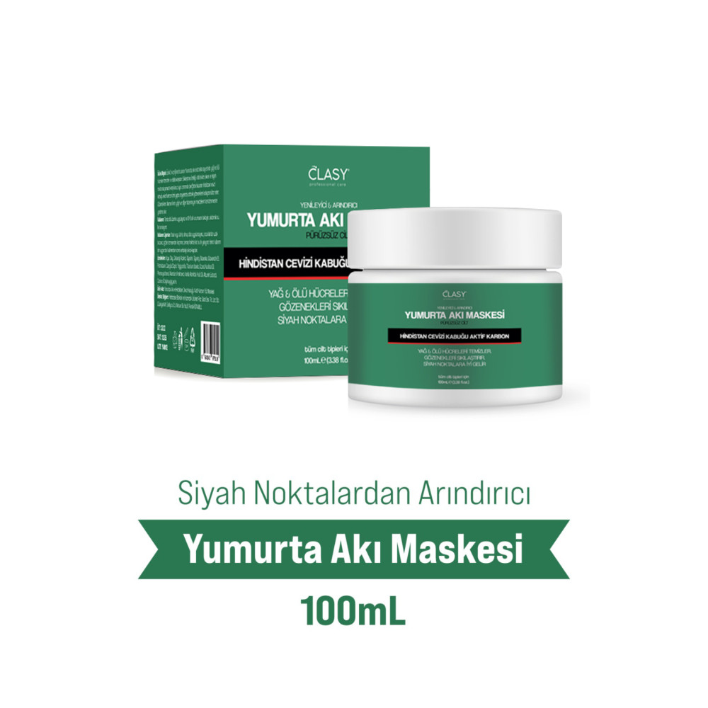 Clasy Care Care Gözenek Sıkılaştırıcı Ve Siyah Nokta Arındırıcı Yumurta Akı Maskesi 100ml Cilt ve Yüz Bakımı Fiyatı