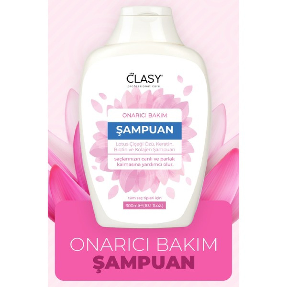 Clasy Care Lotus Çiçeği Özlü Onarıcı Bakım Şampuan 300 ml Şampuan ve Saç Kremi Fiyatı