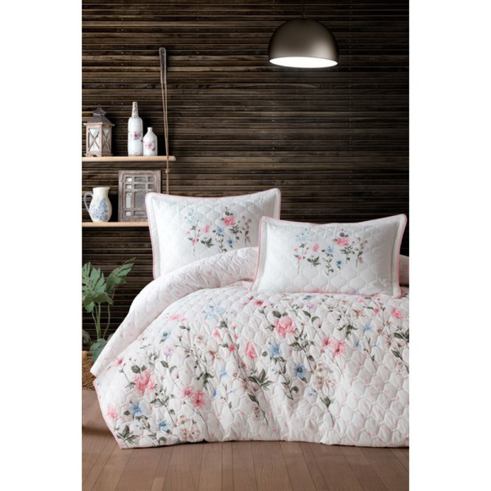 Clasy Palitra V1 Çift Kişilik Dört Mevsim Set - Pudra - 200 x 230 cm Nevresim Takımı Fiyatı