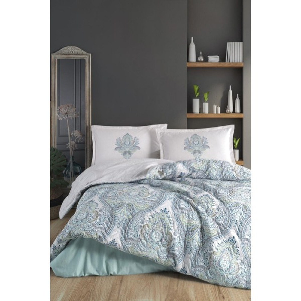 Clasy Ranforce Çift Kişilik Dört Mevsim Set Ruma V1 - 200 x 220 cm - Renkli Nevresim Takımı Fiyatı