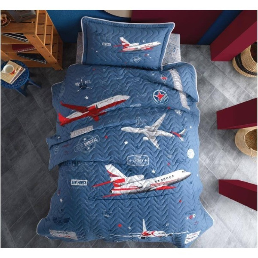 Clasy Ranforce Yatak Örtüsü Tek Kişilik Arrival - 180 x 240 cm - Mavi Yatak Örtüsü Fiyatı