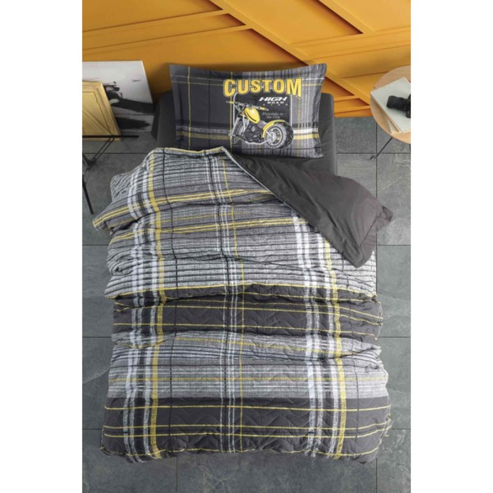 Clasy Tek Kişilik Dört Mevsim Set Roadstar Sarı V1 8696474231102 - 180 x 240 cm Nevresim Takımı Fiyatı