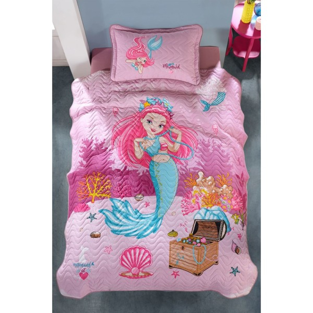 Clasy Tek Kişilik Ranforce Yatak Örtüsü Seti 180X240 cm - 180 x 240 cm - Pembe Yatak Örtüsü Fiyatı
