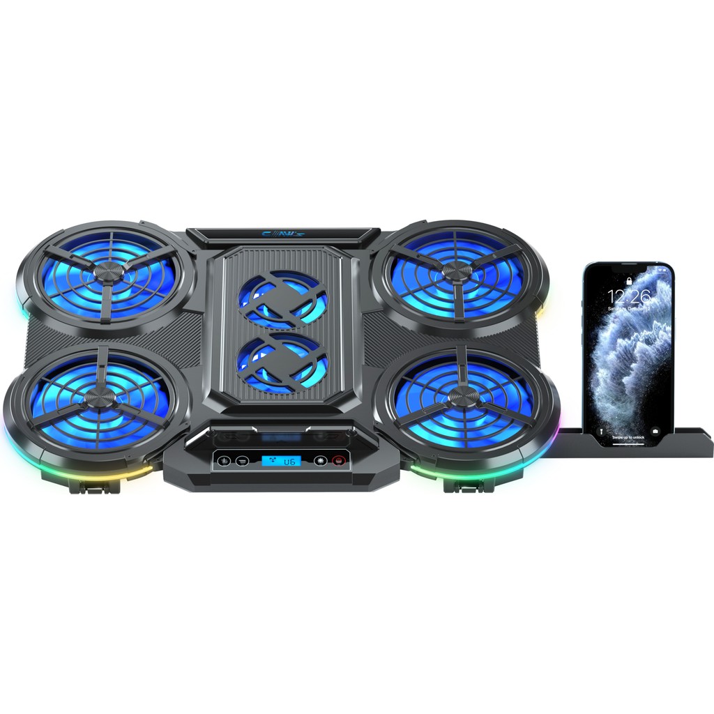 Claw's Frost Gt6 6x Big Turbo LED Fan - 10 Modlu Rgb - LCD Ekran - Ayarlabilir Fan Hızı & 7 Farklı Stand Yükseklik Kademesi – 2x USB - Özel Tasarım... SSD / Solid State Drive Fiyatı