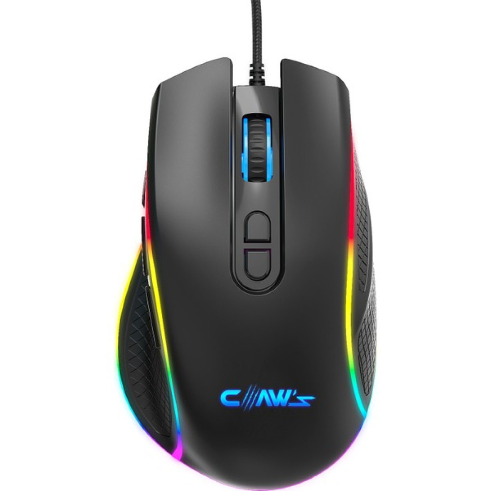 Claw's Nova V1 12800 Dpi Wide RGB Özel ABS Doku & Claw's Reflex Örgü Kablolu Ekstra Fire Butonlu Gaming Mouse - Siyah Klavye - Mouse Fiyatı