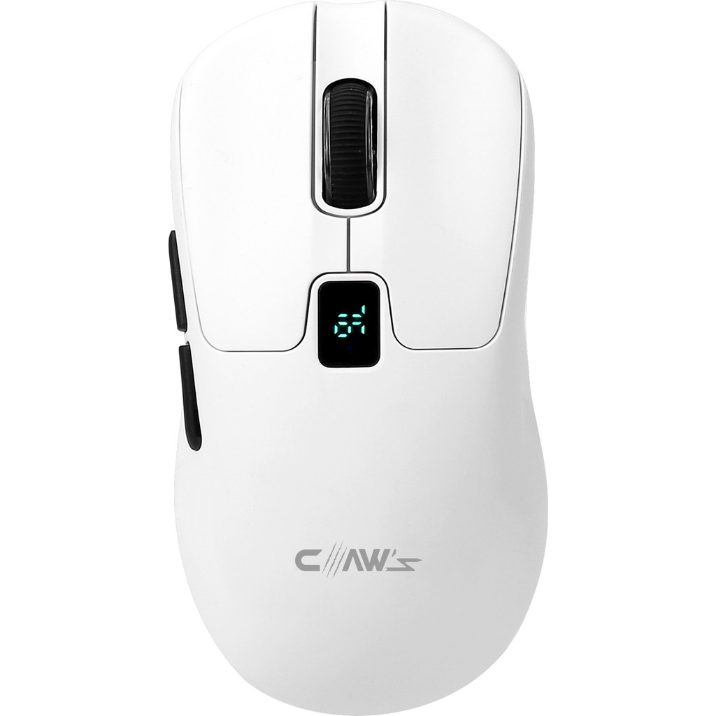 Claw's Rajin Strike Üç Modlu Kablosuz & Kablolu 12800 Dpi LCD Ekran & Makro Yazılımlı Kablosuz Gaming Mouse - Beyaz (2.4 Ghz Kablosuz + Bt5.1 + Typ... Klavye - Mouse Fiyatı