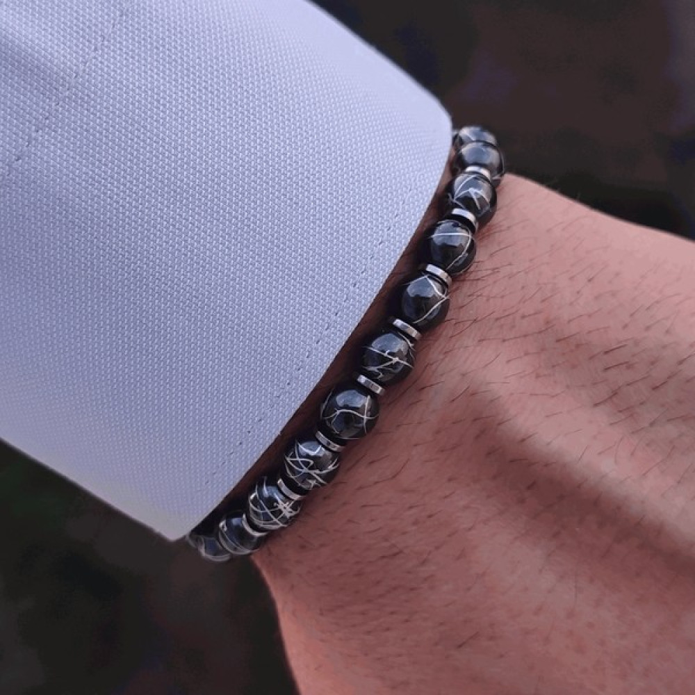 Clays Jewellery Hematit Doğal Taş Makrome Bileklik Saat ve Bileklik Aksesuarı Fiyatı