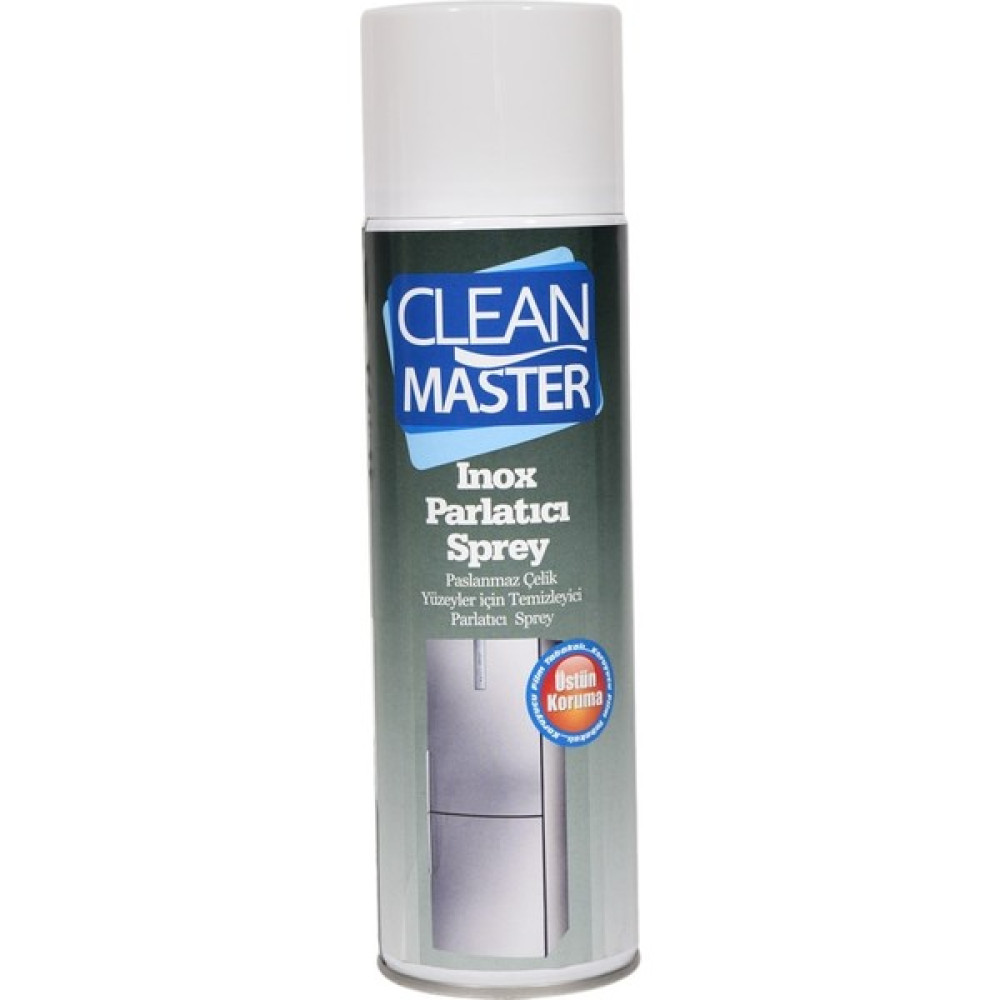 Clean Master Inox Parlatıcı Sprey 500 ml Paslanmaz Çelik Yüzeyler - Beyaz Parlatıcı ve Temizleyiciler Fiyatı