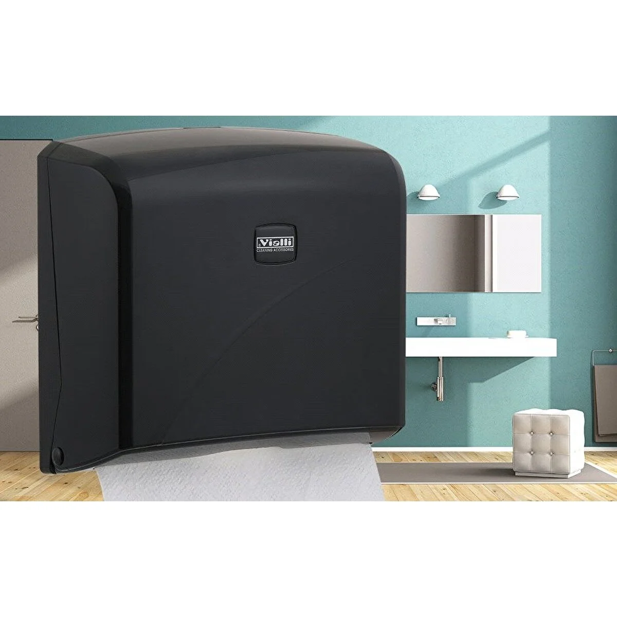 Clean Style K2b Banyo Mutfak Lavabo Pratik Z Katlı Kağıt Havlu Dispenseri Kapasite 200 Kağıt Siyah Dispenser Fiyatı