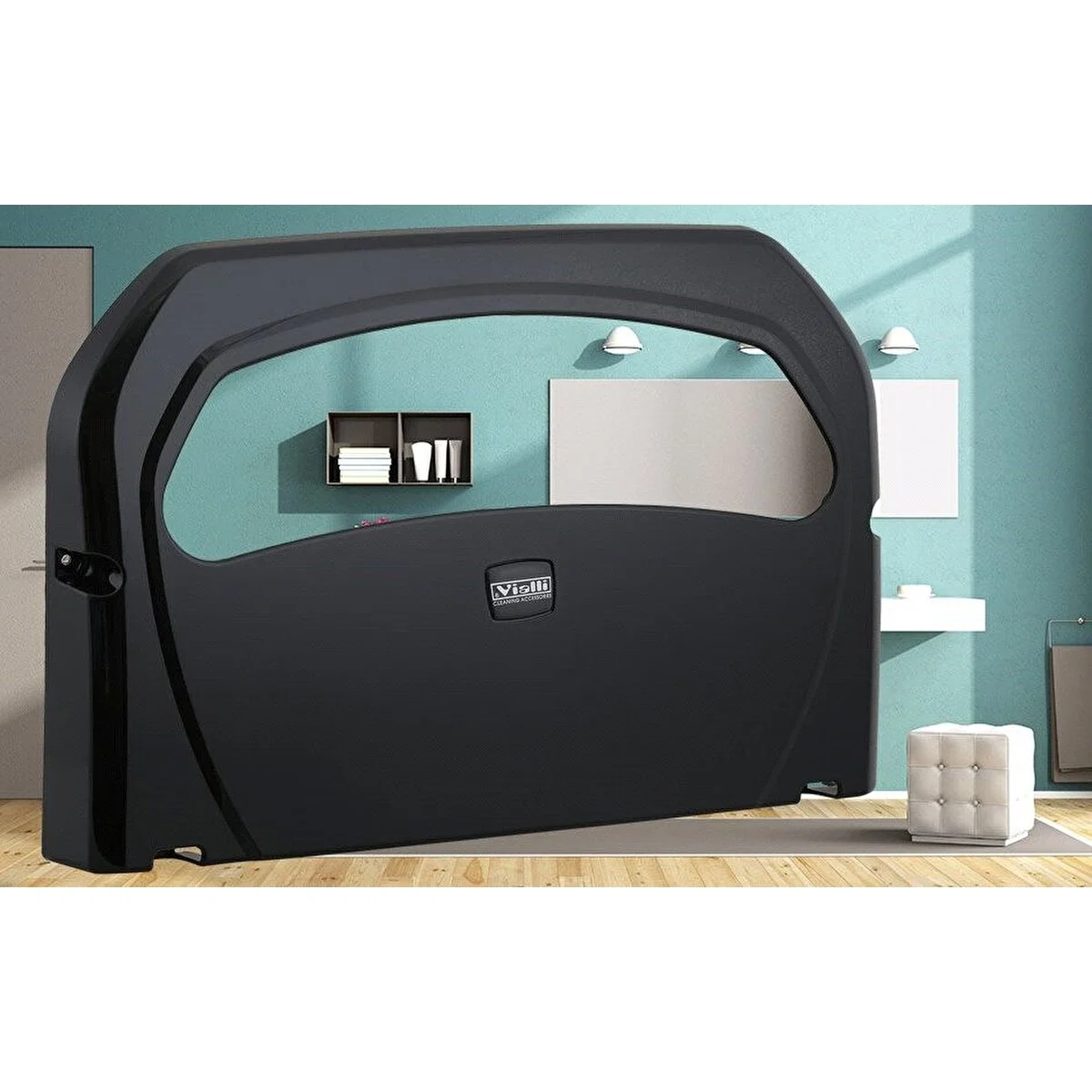 Clean Style K7b Klozet Kapak Örtü Dispenseri Aparatı Siyah Tuvalet Kağıtlığı Fiyatı