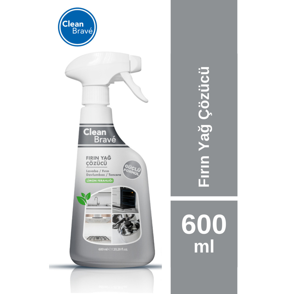 CleanBrave Clean Brave Fırın Yağ Çözücü Güçlü Formül 600ml Parlatıcı ve Temizleyiciler Fiyatı