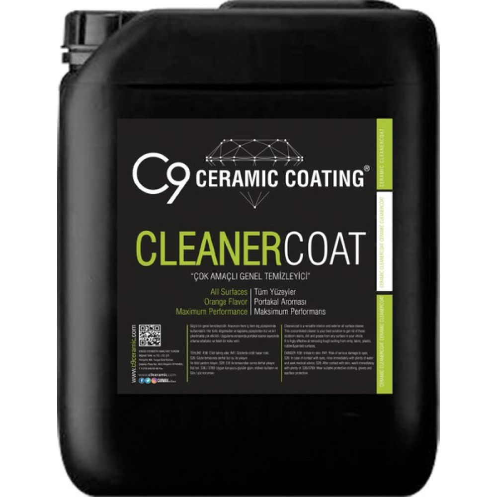 Cleaner Coat - Çok Amaçlı Genel Temizleyici 20 Lt Oto Genel Temizlik Fiyatı