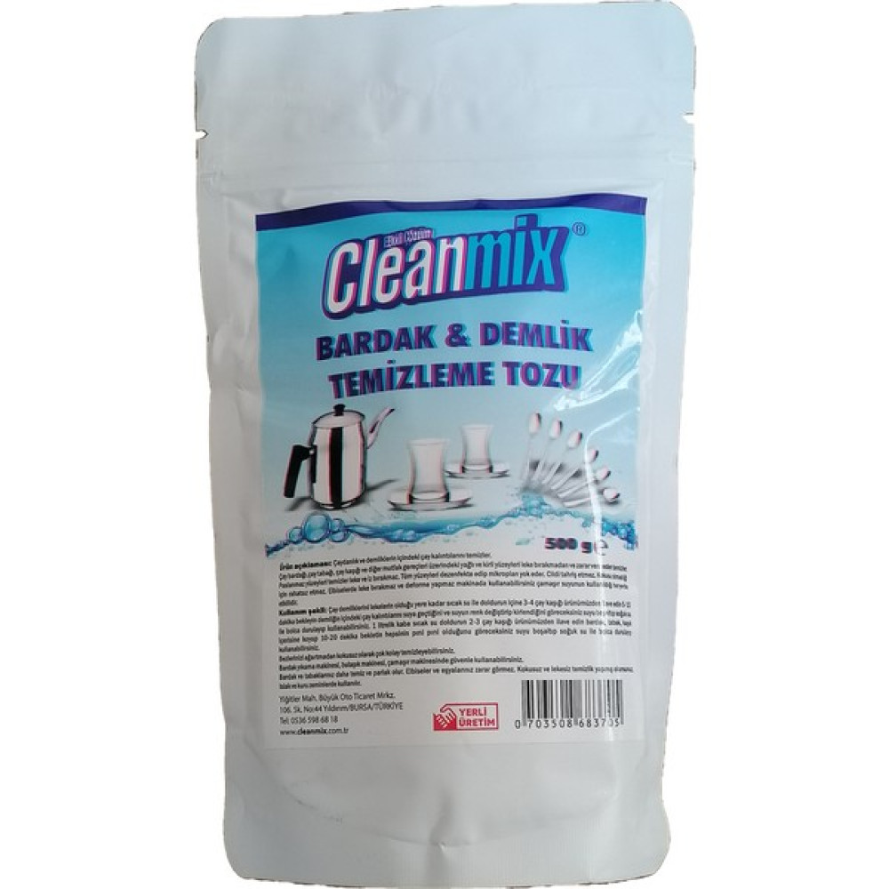 Cleanmix Bardak ve Demlik Temizleme Tozu 500 gr Temizlik Malzemeleri Fiyatı