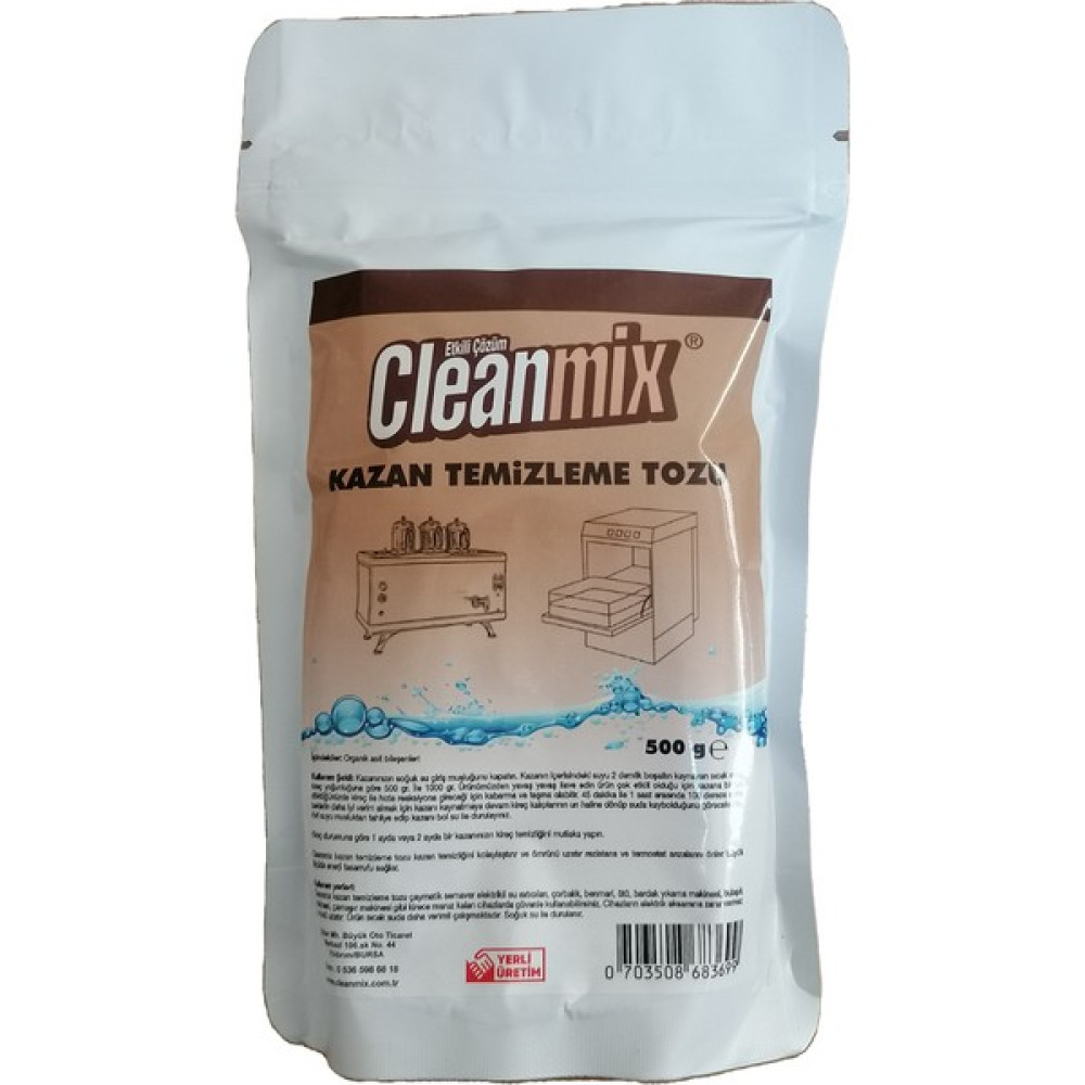 Cleanmix Kireç Çözücü Temizleme Tozu (Çay Kazanı - Çamaşır ve Bulaşık Makinesi ) 500 gr Temizlik Malzemeleri Fiyatı