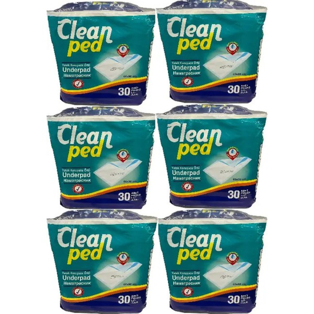 Cleanped 60 x 90 6 Paket Yatak Koruyucu Hasta Altı Bezi - 60 x 90 cm Alez / Yatak Koruyucu Fiyatı