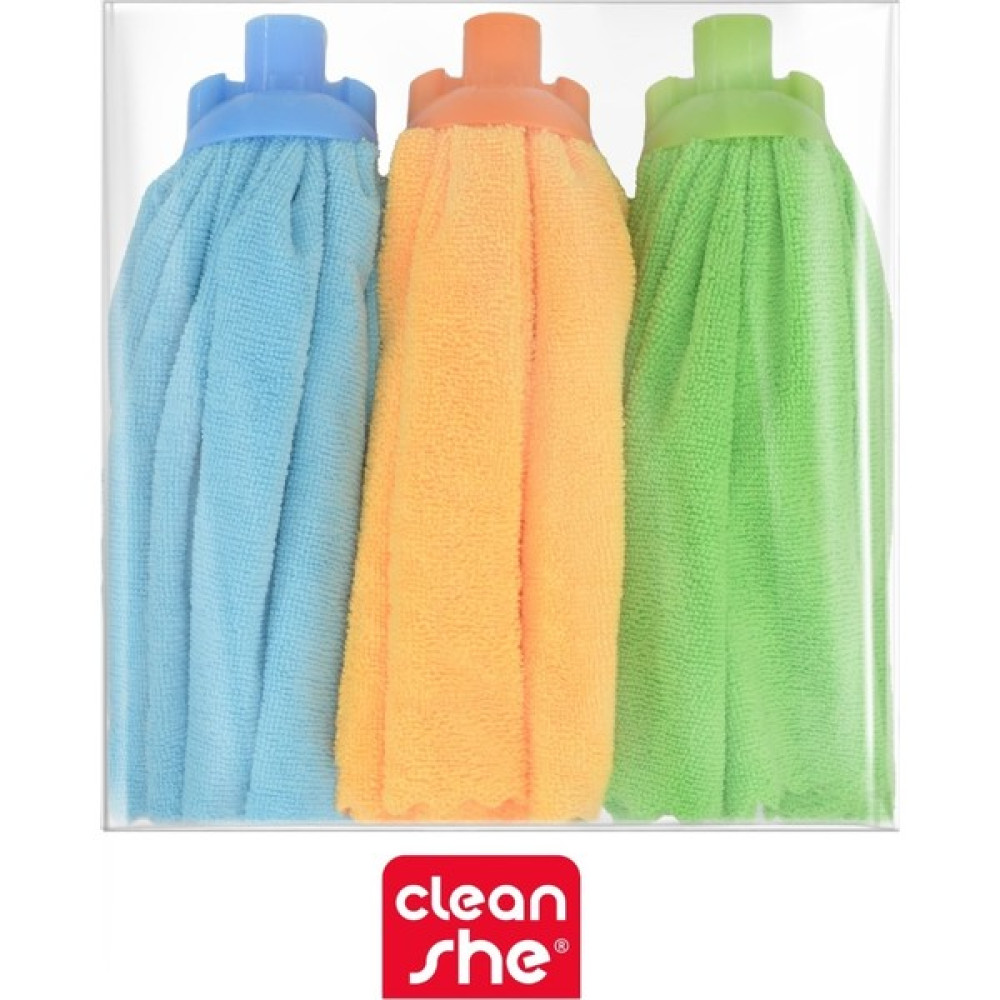 Cleanshe Havlu Yedek Mop 3'lü Set - Renkli - Standart Diğer Fiyatı