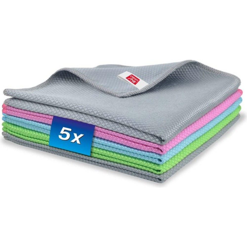 Cleanshe Premium Diamond Mikrofiber Cam Bezi 5'li Set 40X40 - Renkli - Standart Diğer Fiyatı
