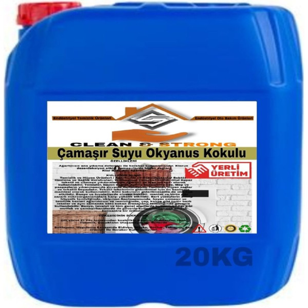 Clean&Strong Çamaşır Suyu Okyanus Kokulu 20KG - 20 lt Çamaşır Yıkama Fiyatı